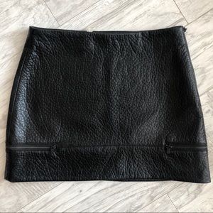Zara Faux Leather Mini Skirt